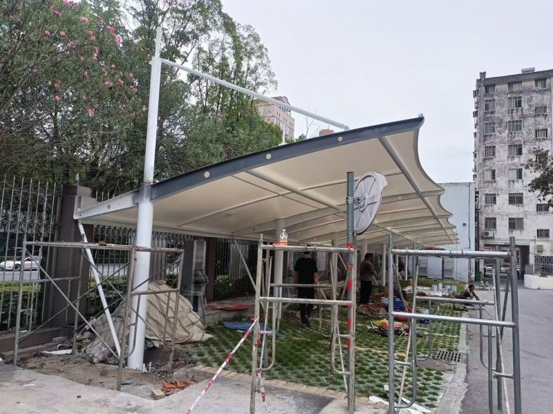 2026徐州市学校膜结构自行车棚工程，耐腐蚀膜结构厂家施工-1